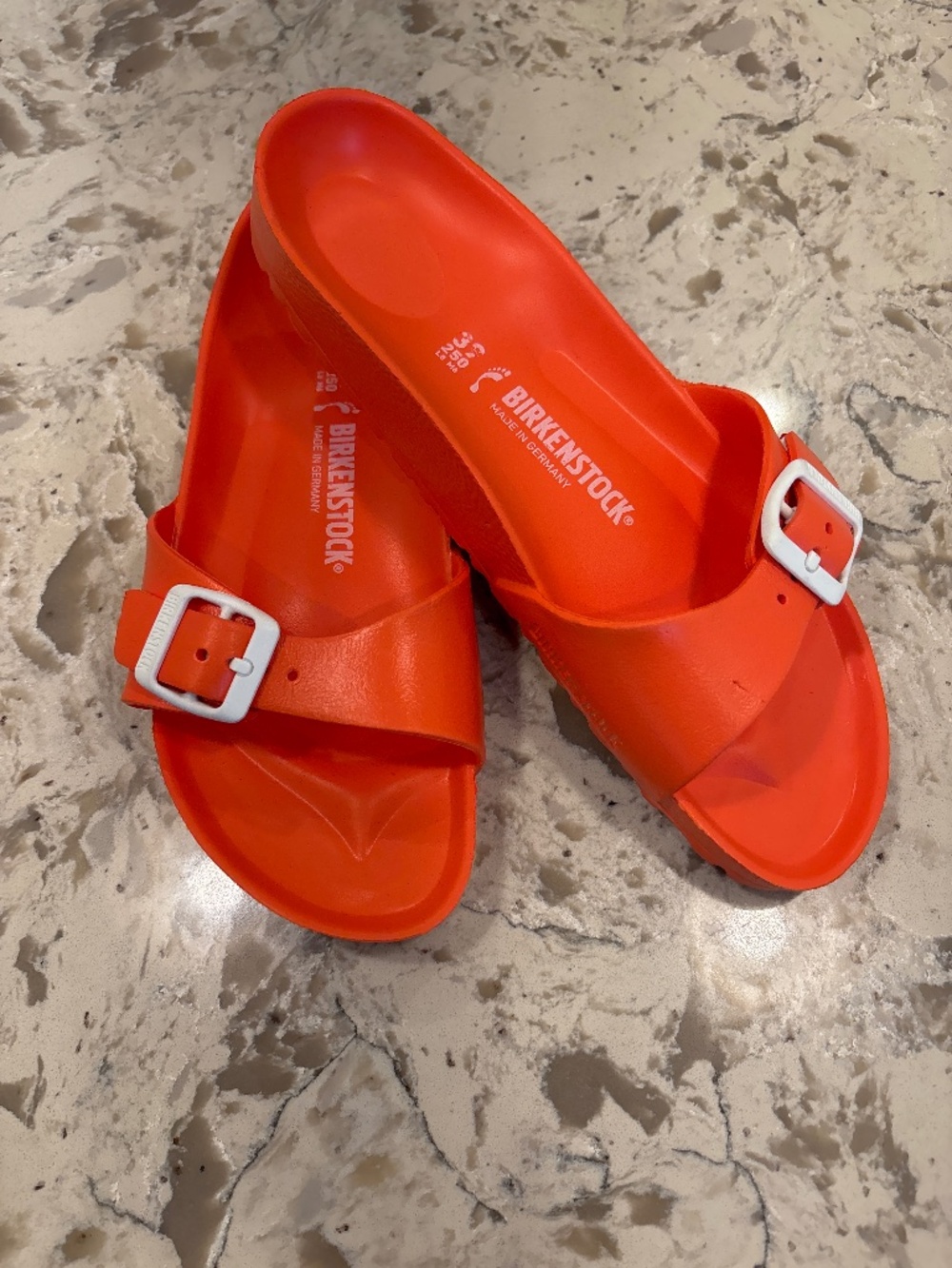 Birkenstock  Madrid Eva Slide Sandals Waterproof Orange  W 8 M 6